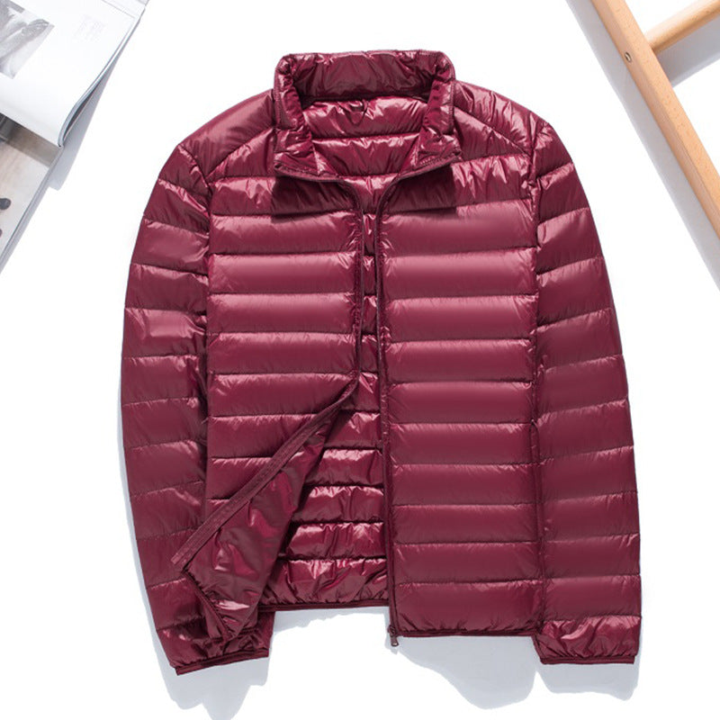 Herren Ultraleichte gesteppte Kapuzenjacke mit winddichter Mikrofaserfüllung Nord Taschen