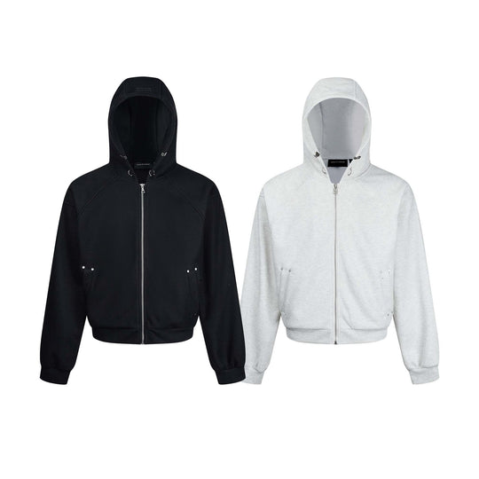 Damen Kapuzen-Sweatjacke mit Reißverschluss und Raglanärmeln Nord Taschen
