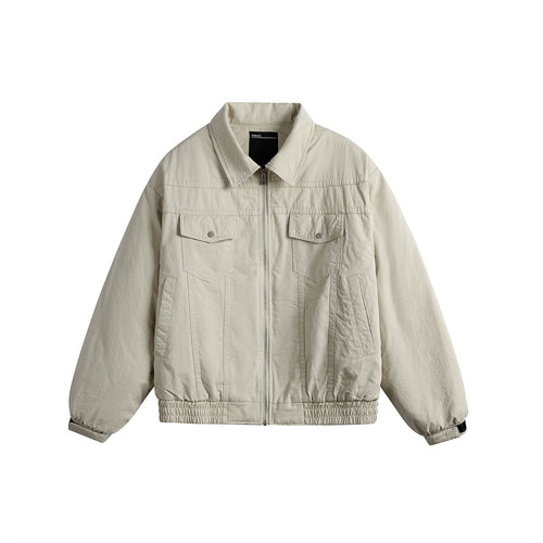 Herren Kurzboxy-Blouson mit Hemdkragen, Utility-Brusttaschen und elastischem Saum Nord Taschen