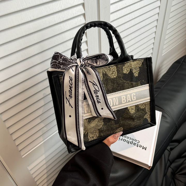 Damen Mini-Henkeltasche mit einzigartigem floralem Design und elegantem Schleifenakzent Nord Taschen