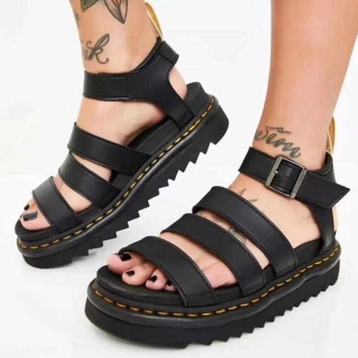 Damen Komfortable und trendige Riemchen-Sandalen