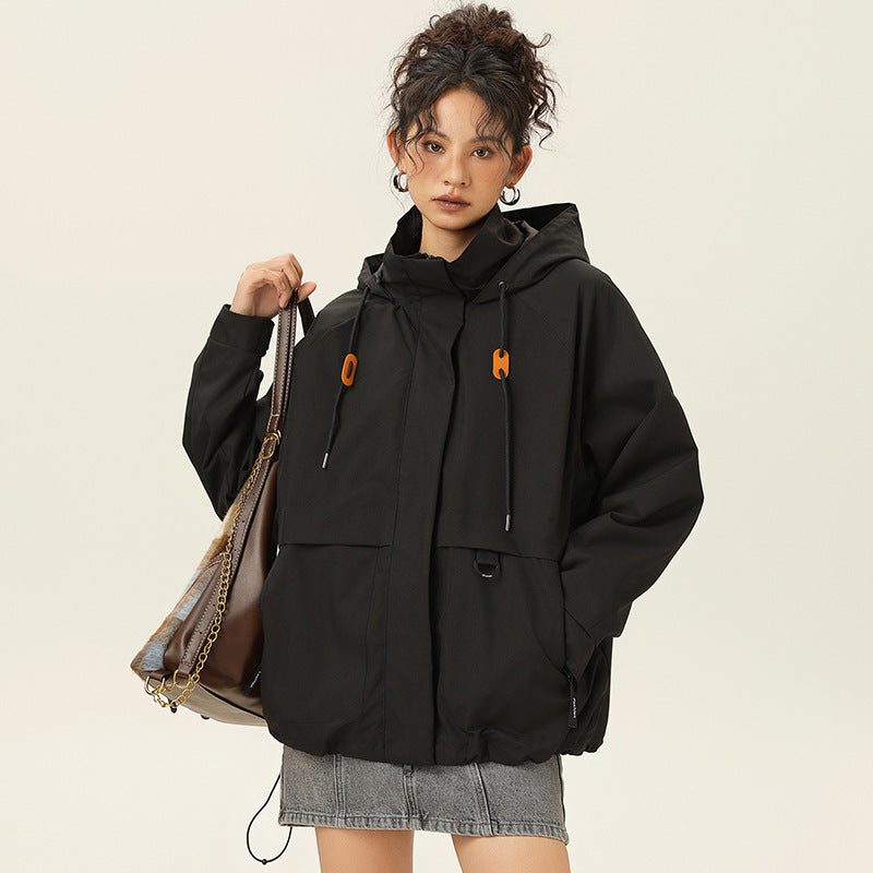 Damen Kapuzen-Utility-Parka mit wasserdichter Membran, großen Fronttaschen & verstellbarem Saum Nord Taschen