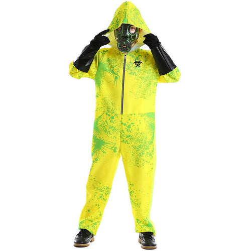 Unisex Sicherheitsanzug mit Kapuze und Gasmaske Nord Taschen