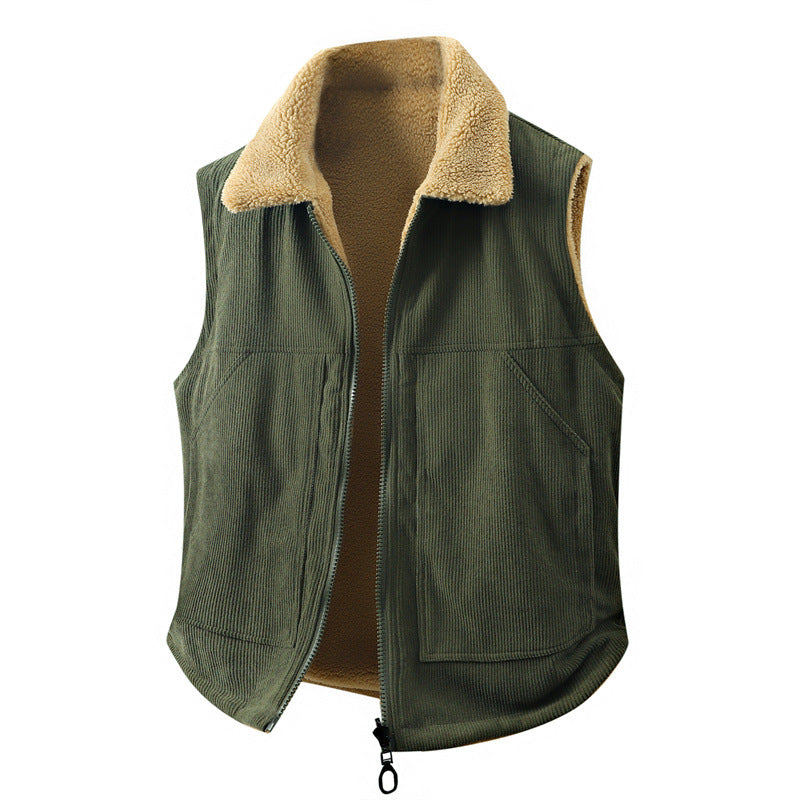 Damen Ärmellose Teddyfleece-Weste mit Stehkragen und durchgehendem Reißverschluss Nord Taschen