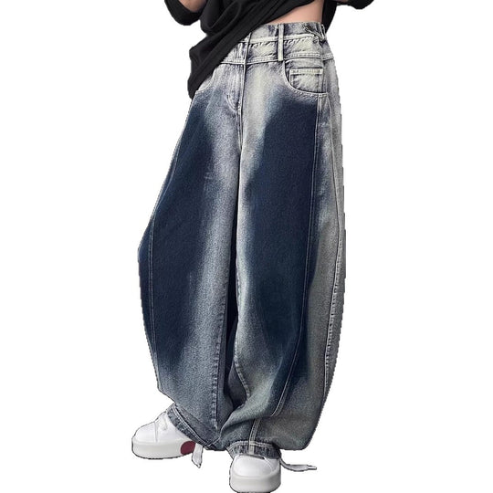 Damen Bequeme und stylische Baggy-Jeans Nord Taschen