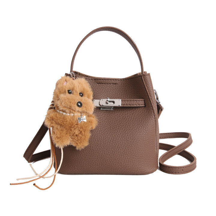Damen modische Handtasche mit tierischem Anhänger Nord Taschen