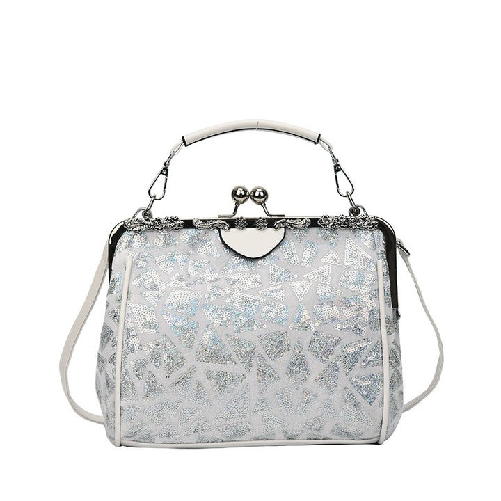 Damen stilvolle Abendtasche mit Glitter-Applikationen Nord Taschen