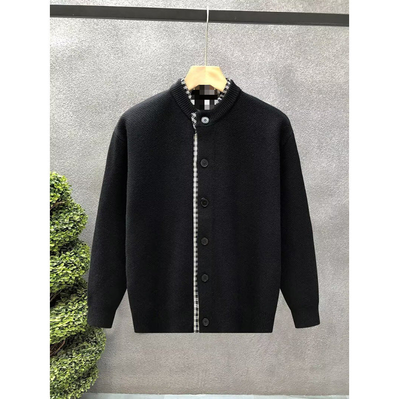 Herren Sweaterjacke mit Stehkragen Nord Taschen