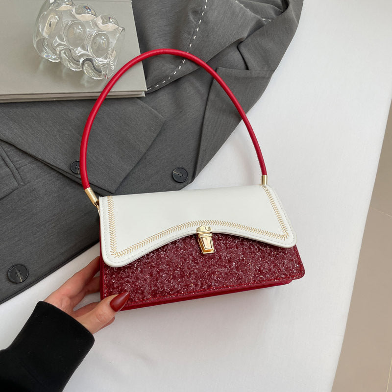 Damen elegante Umhängetasche mit funkelndem Pailletten-Design Nord Taschen