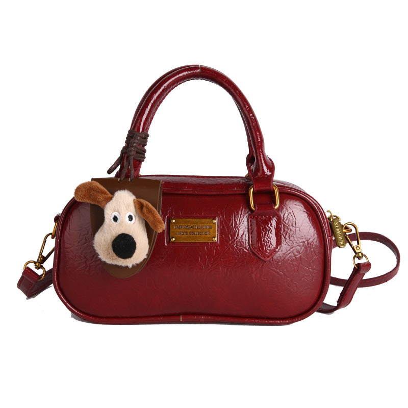Damen stilvolle Handtasche mit niedlichem Anhänger Nord Taschen
