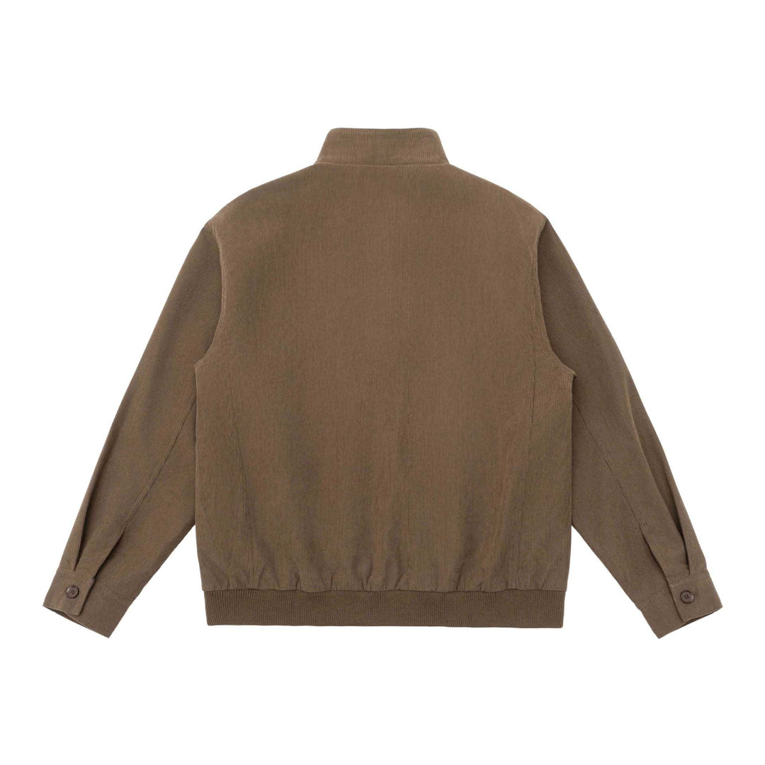 Herren Gepolsterte Jacke im Cord‑Look mit Stehkragen und aufgesetzten Pattentaschen Nord Taschen