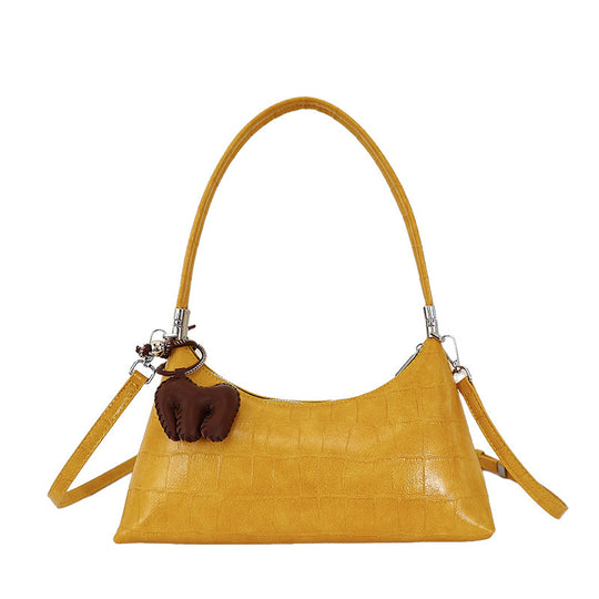 Damen Hobo-Tasche aus hochwertigem Kunstleder mit Kroko-Prägung Nord Taschen