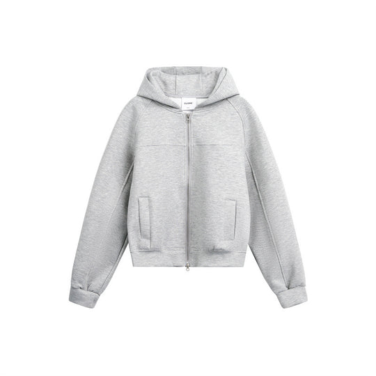 Unisex Kapuzen-Sweatjacke mit Zwei-Wege-Reißverschluss und Boxy-Schnitt Nord Taschen