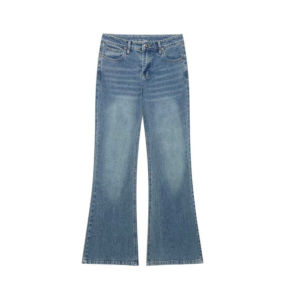 Damen Highwaist Schlagjeans mit weitem Bein und Five‑Pocket‑Design Nord Taschen
