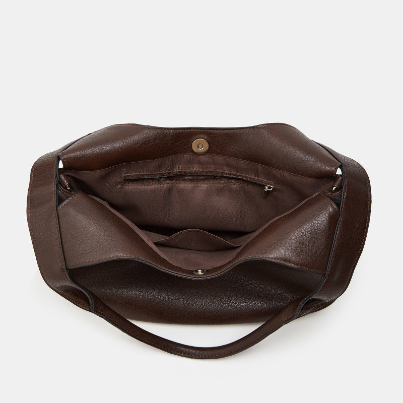 Damen Hobo-Tasche aus hochwertigem Kunstleder mit eleganter Oberflächenstruktur Nord Taschen