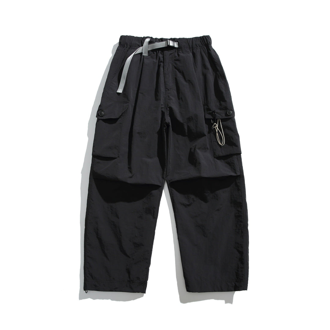 Herren Cargo-Hose im Utility‑Stil mit elastischem Bund und integriertem Gurt Nord Taschen
