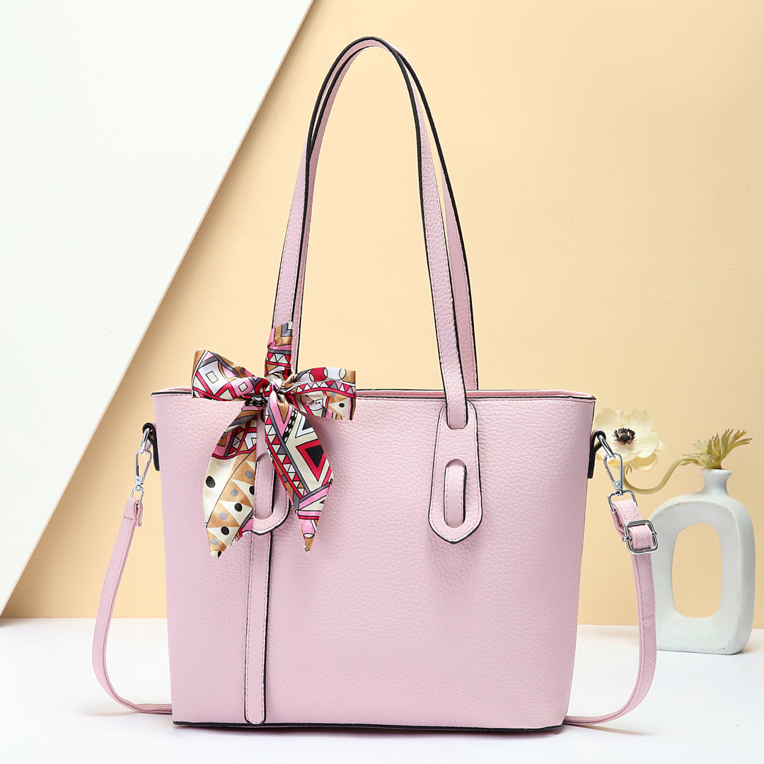 Damen elegante Schultertasche mit modischem Schal Nord Taschen