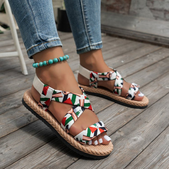 Damen Bequeme Trend-Sandalen mit verstellbaren Riemen und atmungsaktiver Sohle Nord Taschen