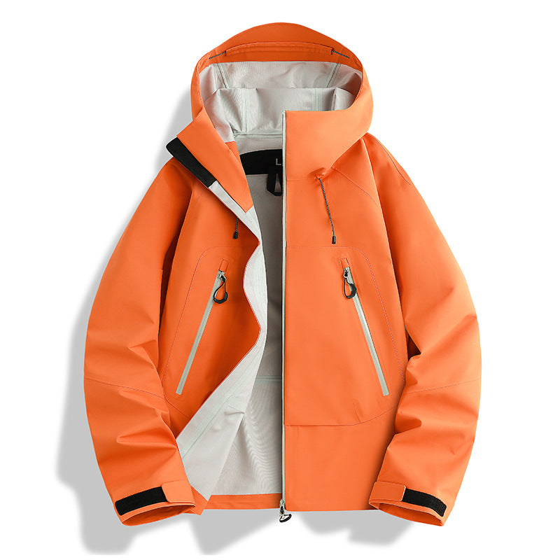 Herren wasserdichte Softshell-Jacke mit herausnehmbarer Stepp-Innenjacke Nord Taschen