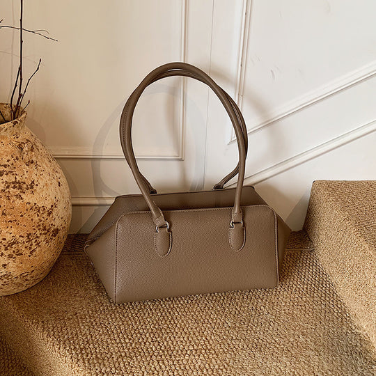 Damen elegante Handtasche aus strukturiertem Kunstleder mit abnehmbarem Schulterriemen Nord Taschen