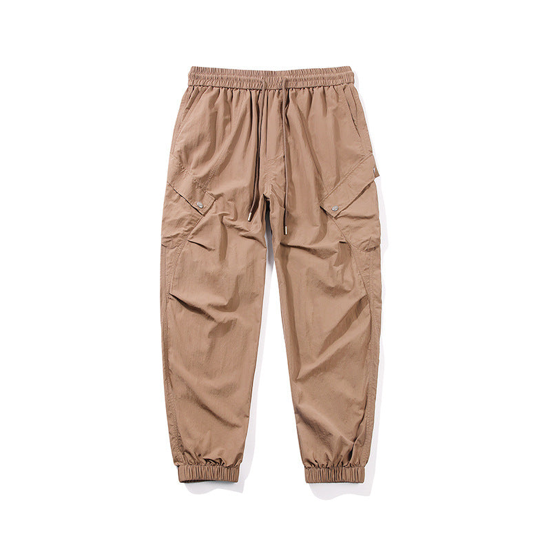 Herren utilitarische Cargo-Joggerhose mit Tunnelzugbund, Mehrfachtaschen und elastischem Knöchelabschluss Nord Taschen