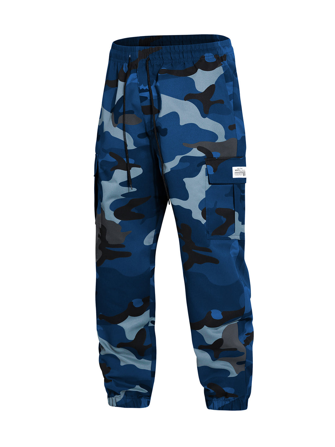 Herren Cargohose im Joggerstil mit Camouflage, Tunnelzugbund & elastischen Knöchelbündchen Nord Taschen