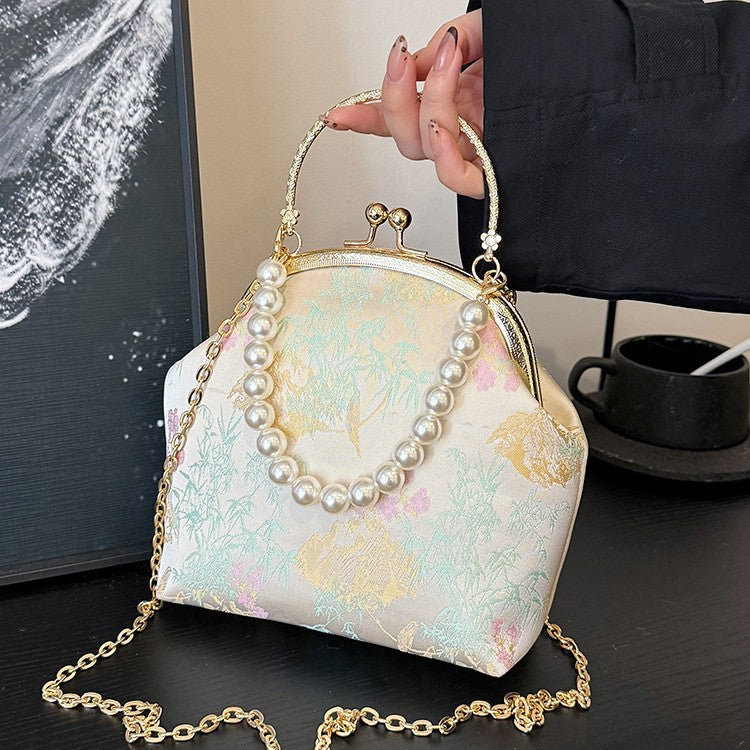 Damen elegante Handtasche mit floralem Design Nord Taschen