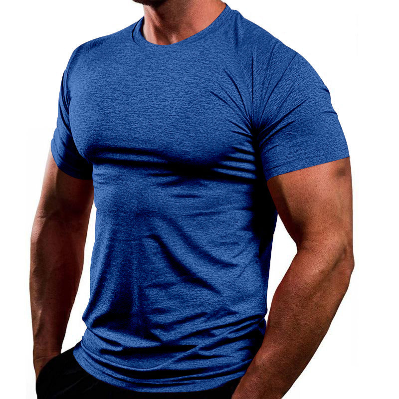 Herren Atmungsaktives Fitness-T-Shirt aus leichtem Stoff mit körperbetontem Schnitt
