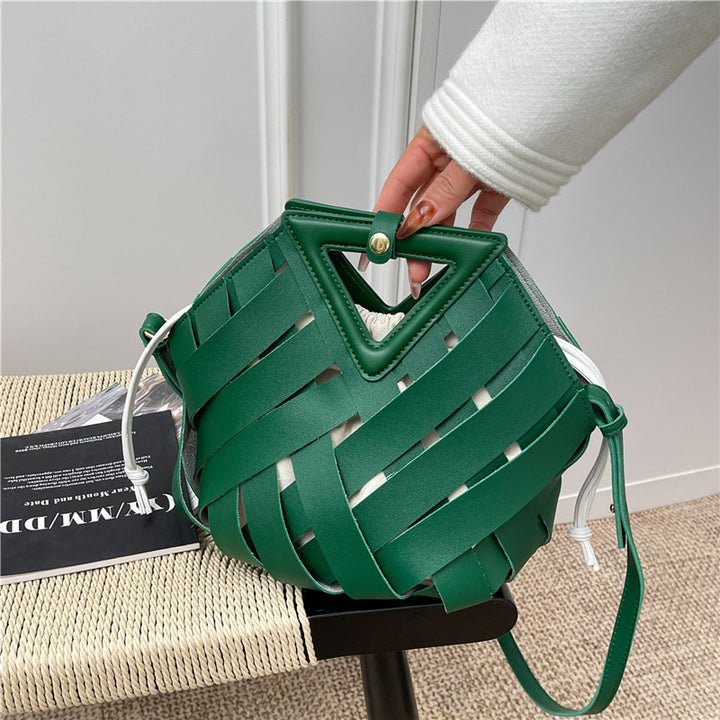 Damen modische Beuteltasche mit geflochtenem Design Nord Taschen