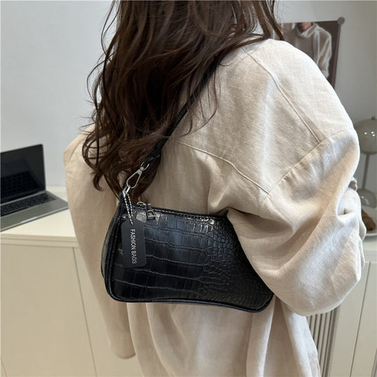 Damen elegante Handtasche mit Krokodilprägung Nord Taschen