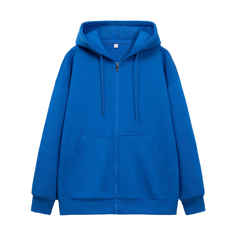Unisex Oversize Kapuzen-Fleecejacke mit Boxy-Schnitt und Metall-Reißverschluss Nord Taschen