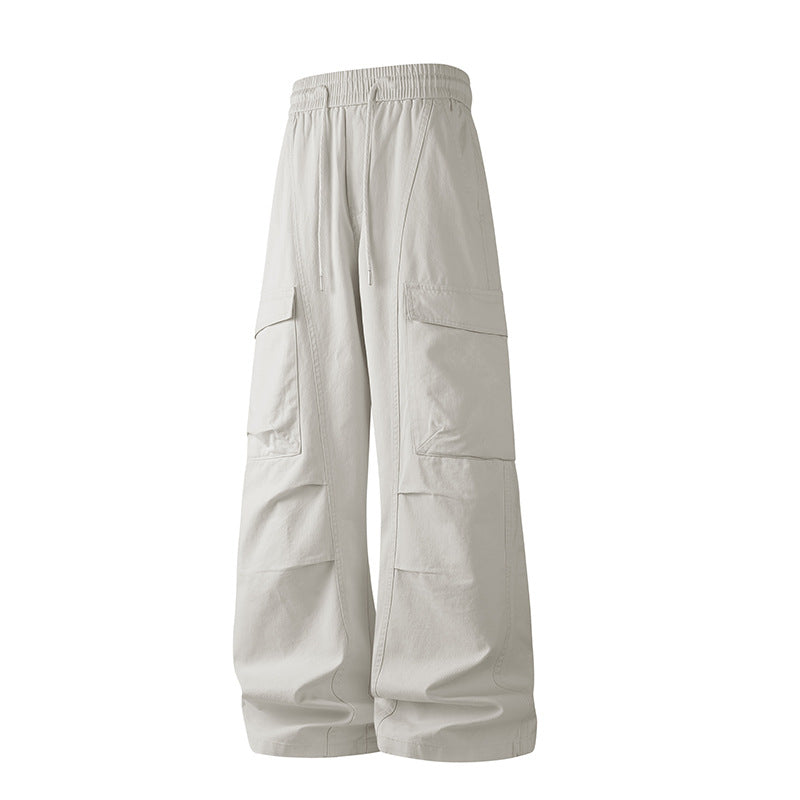 Herren Baggy-Cargo-Hose mit tiefem Schritt, Oversized-Silhouette und aufgesetzten Utility-Taschen Nord Taschen