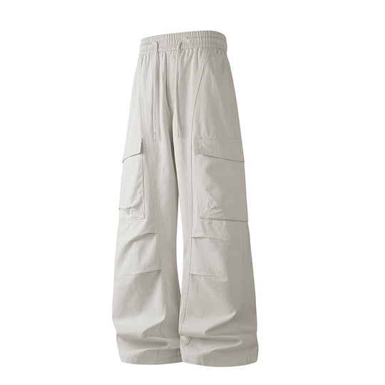Herren Baggy-Cargo-Hose mit tiefem Schritt, Oversized-Silhouette und aufgesetzten Utility-Taschen Nord Taschen