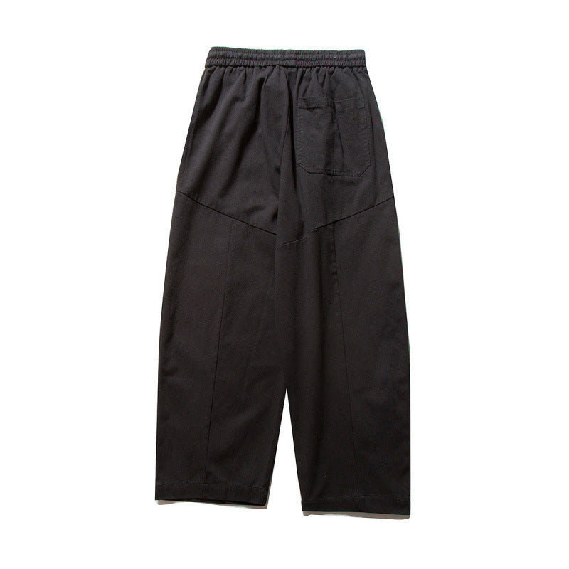 Unisex Weite Culotte-Hose mit elastischem Bund und Kordelzug Nord Taschen