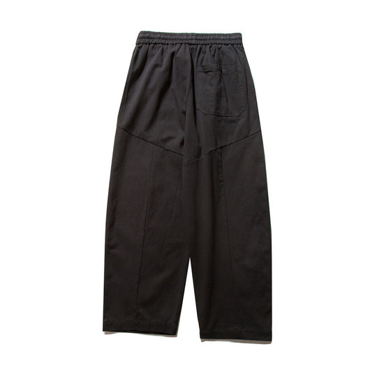 Unisex Weite Culotte-Hose mit elastischem Bund und Kordelzug Nord Taschen