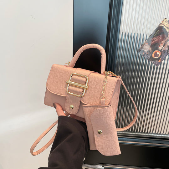 Damen elegante Handtasche mit verstärktem Tragegriff und abnehmbarem Münzfach Nord Taschen