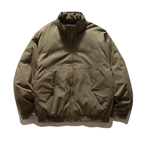 Herren Kurz geschnittene isolierte Blousonjacke im Field‑Look mit hohem Stehkragen und Pattentaschen Nord Taschen