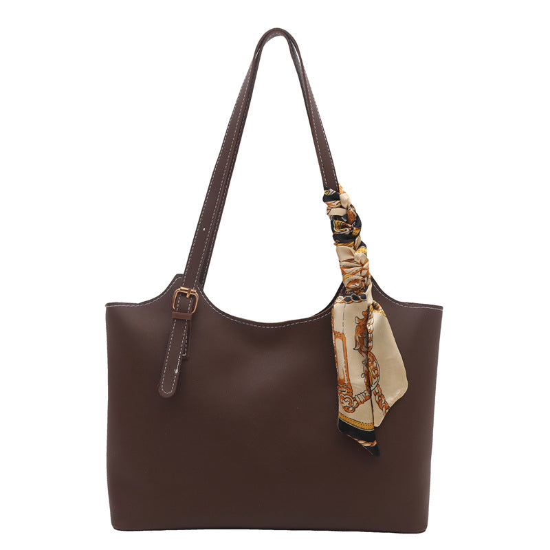 Damen elegante Tragetasche mit modischem Schal-Akzent Nord Taschen