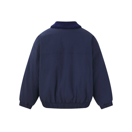 Herren Winddichter Boxy-Bomber im Workwear-Stil mit Teddykragen Nord Taschen