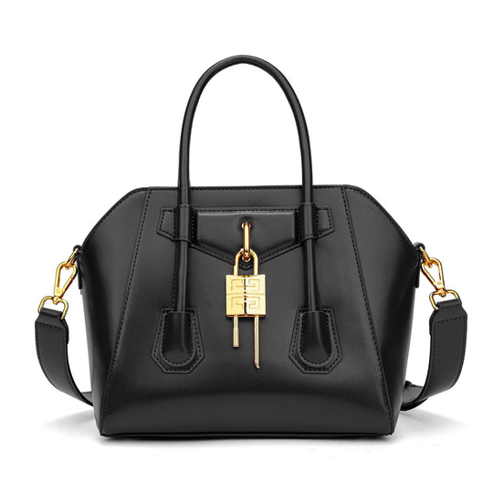 Damen Handtasche im modernen, strukturierten Design mit goldenen Akzenten Nord Taschen