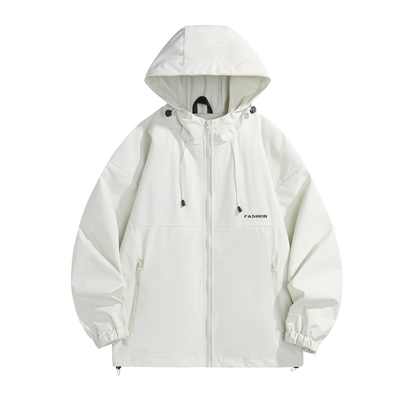 Herren Tech-Kapuzenwindbreaker mit verstellbarem Saum und wasserabweisender Membran Nord Taschen