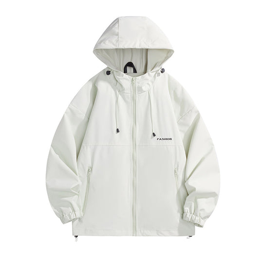 Herren Tech-Kapuzenwindbreaker mit verstellbarem Saum und wasserabweisender Membran Nord Taschen