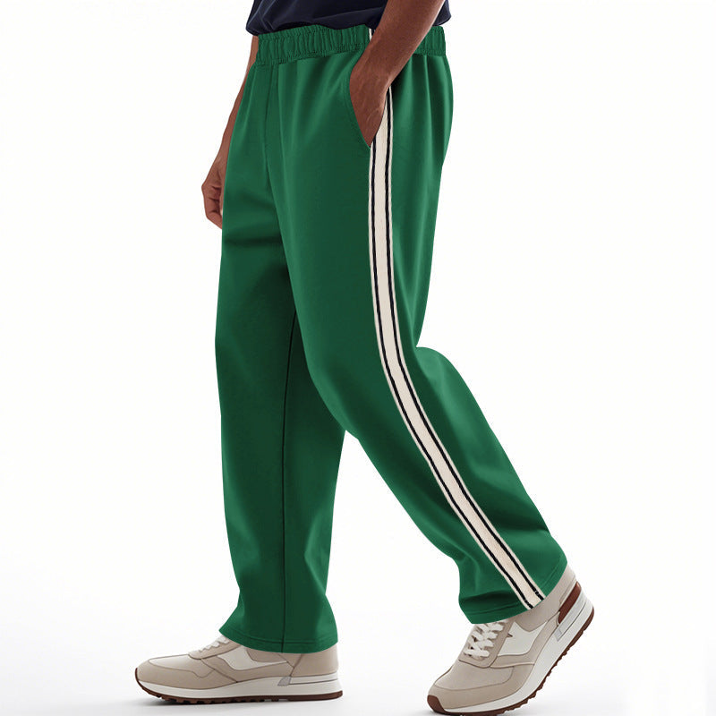 Herren Freizeit-Jogginghose mit seitlichen Streifen und elastischem Bund