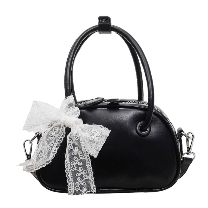 Damen elegante Handtasche mit verspieltem Spitzenanhänger Nord Taschen