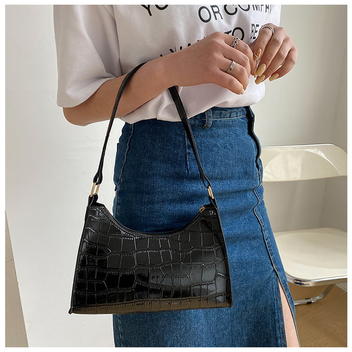 Damen elegante Umhängetasche im trendigen Krokodil-Look Nord Taschen