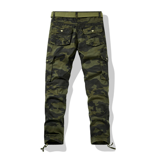 Herren Cargohose im Utility-Stil mit verstärkten Knien, Mehrfachtaschen und Kordelbund Nord Taschen