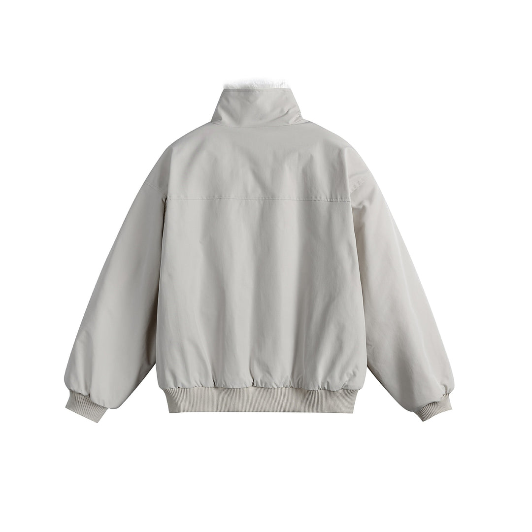 Unisex Boxy-wattierter Blouson mit hohem Stehkragen und Teddyfutter Nord Taschen