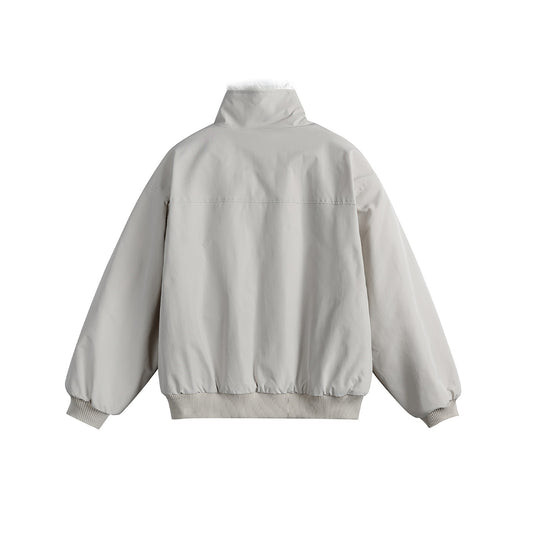 Unisex Boxy-wattierter Blouson mit hohem Stehkragen und Teddyfutter Nord Taschen