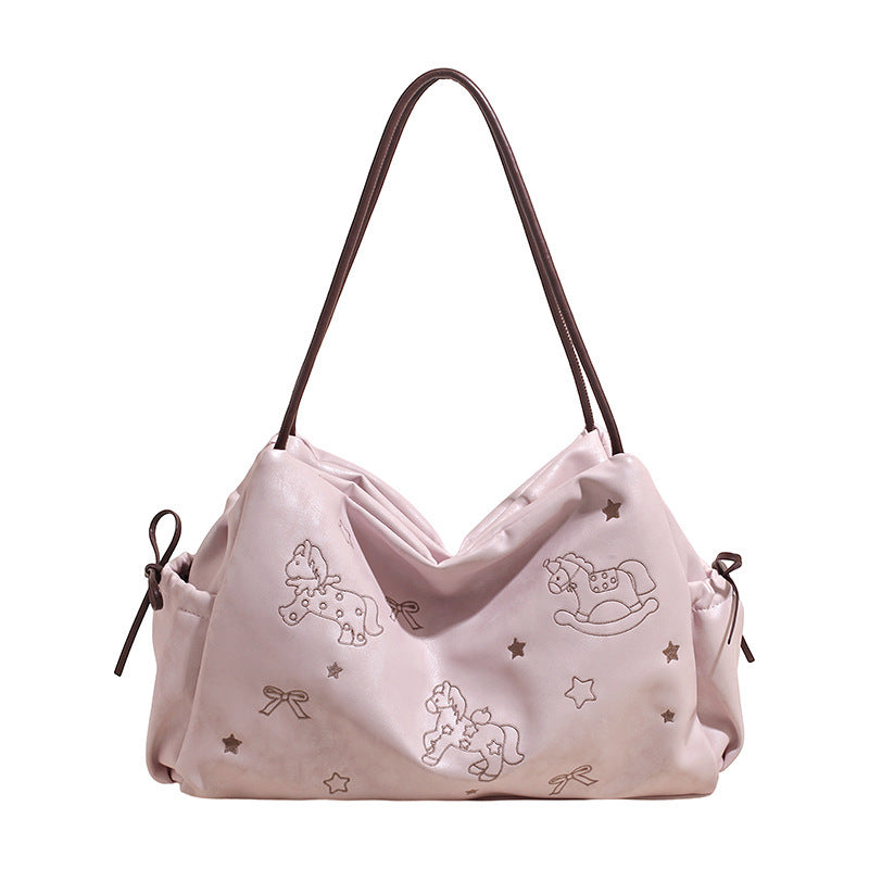 Damen Hobo-Tasche mit verspieltem Tiermotiv und großzügigem Innenraum Nord Taschen