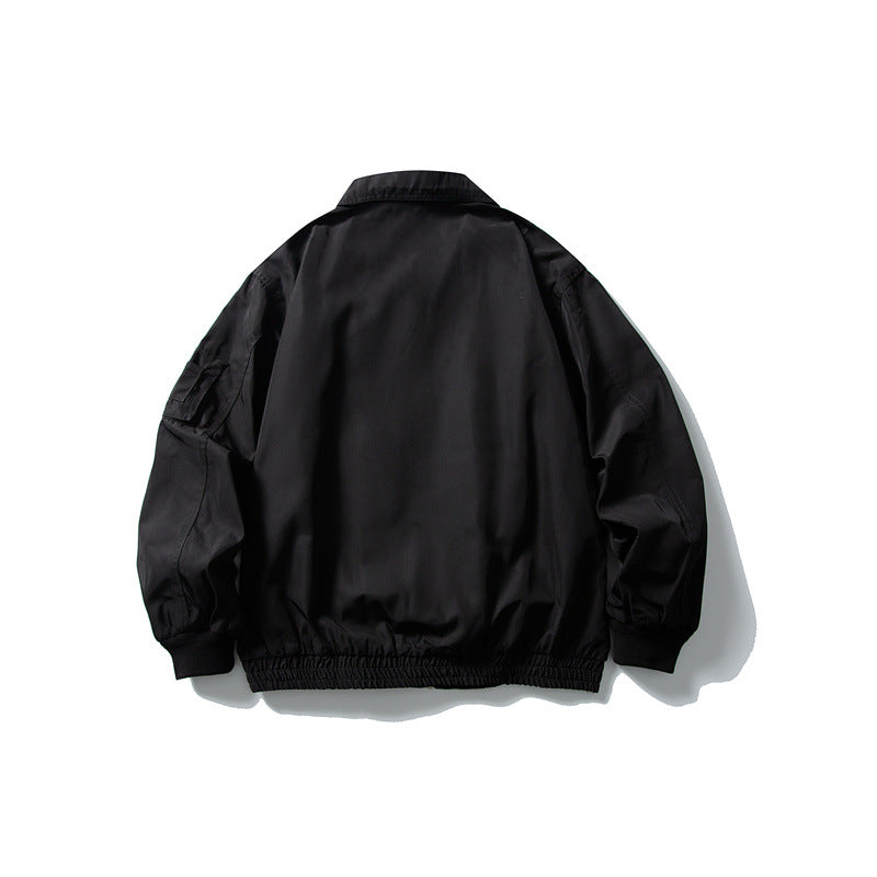 Herren Leichte Utility-Blousonjacke mit Reißverschluss, Ärmeltasche und elastischem Saum Nord Taschen